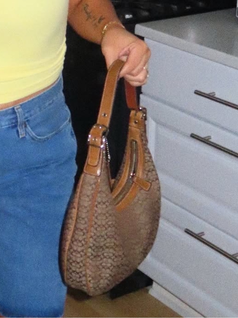 Vintage Coach Brown Signature Hobo Bag - Picture 11 of 13